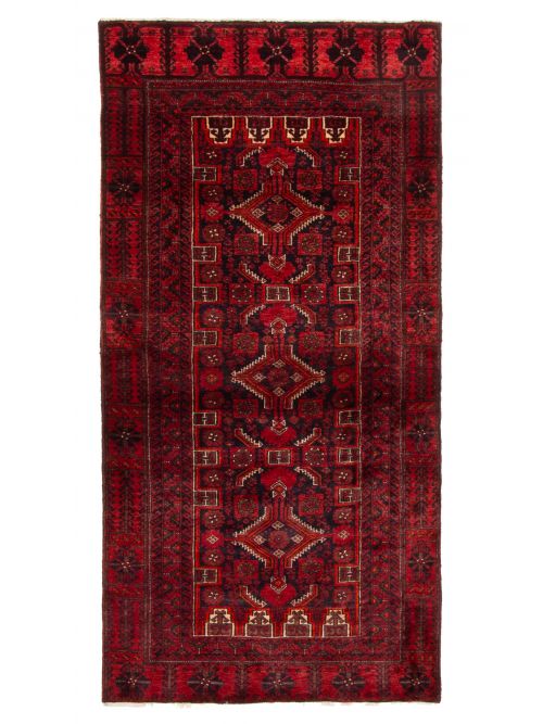 Afghan Baluch 2'10" x 5'10" Hand-knotted Wool Rug 