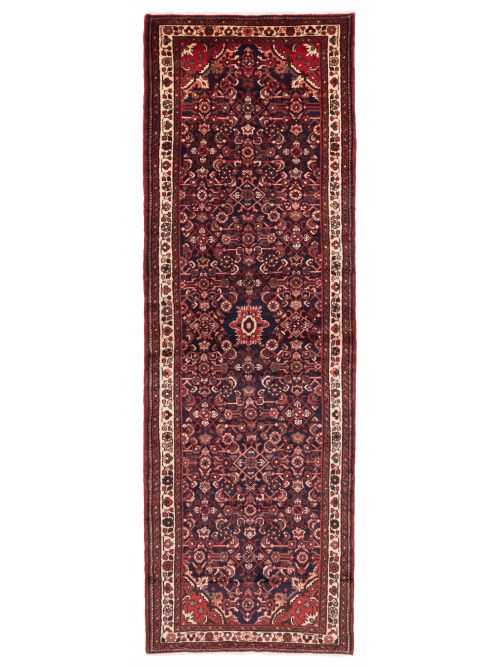Persian Style 3'4" x 10'8" Hand-knotted Wool Runner Rug 