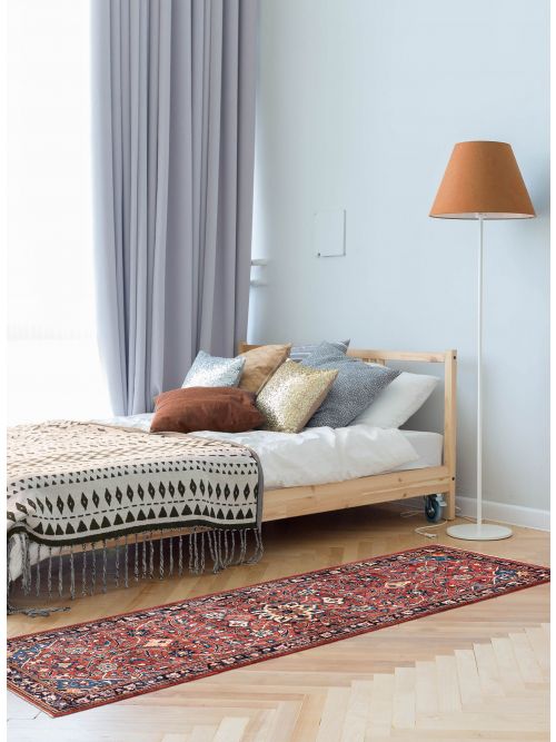 Persian Style 3'6" x 11'0" Hand-knotted Wool Runner Rug 