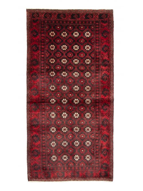 Afghan Baluch 2'8" x 5'5" Hand-knotted Wool Rug 