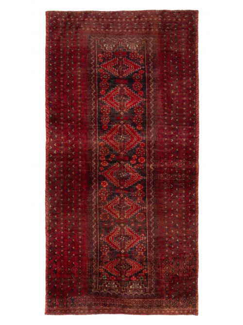 Afghan Baluch 3'1" x 6'3" Hand-knotted Wool Rug 