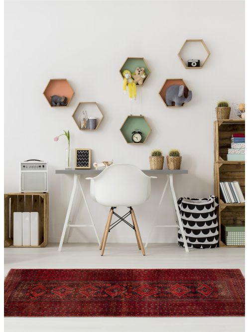 Afghan Baluch 3'1" x 6'3" Hand-knotted Wool Rug 