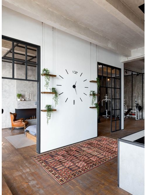 Persian Style 4'10" x 9'6" Hand-knotted Wool Rug 