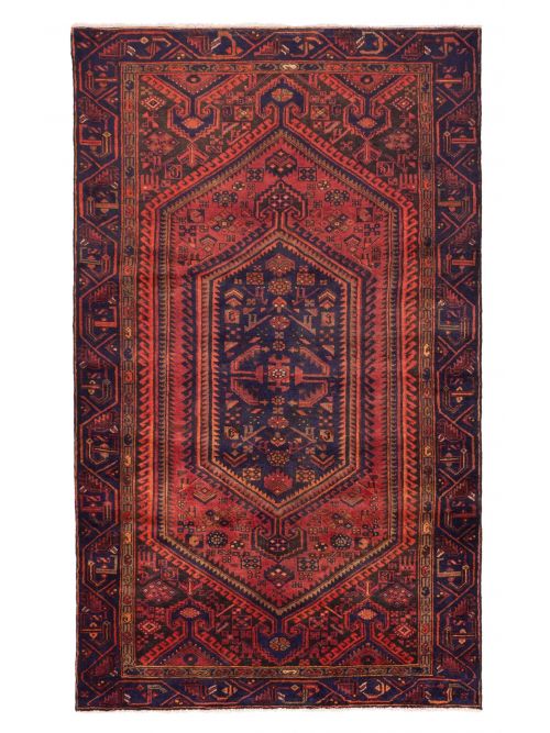 Persian Style 4'10" x 8'2" Hand-knotted Wool Rug 
