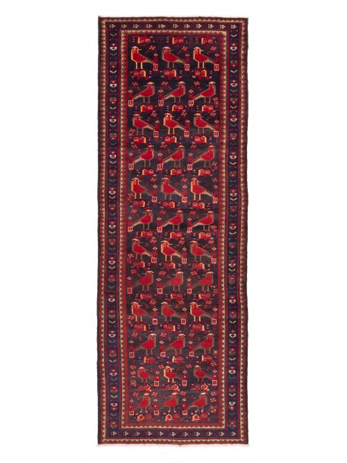 Persian Style Hand-knotted Wool Runner Rug, 104 x 297 cm