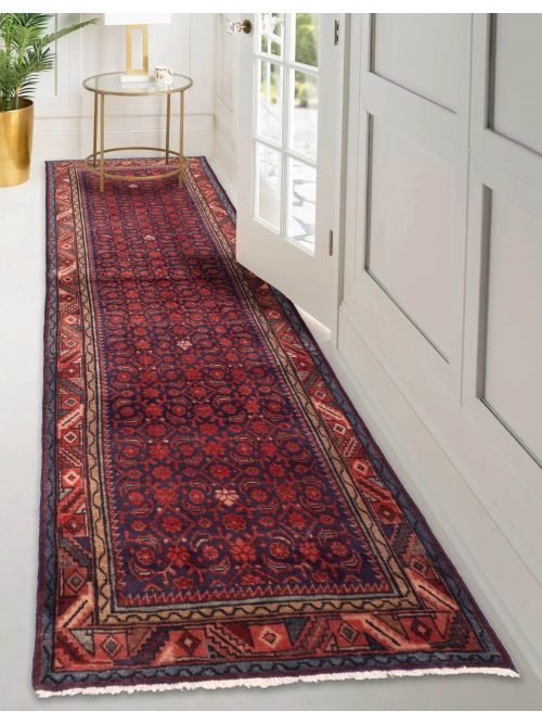Persian Style Hand-knotted Wool Runner Rug, 99 x 295 cm