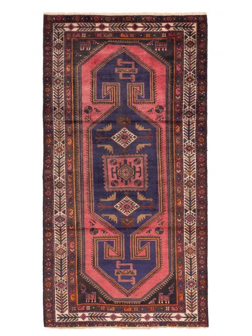 Persian Style Hand-knotted Wool Rug, 130 x 259 cm