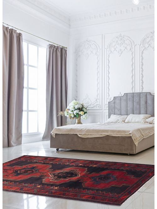 Persian Style Hand-knotted Wool Rug, 140 x 307 cm