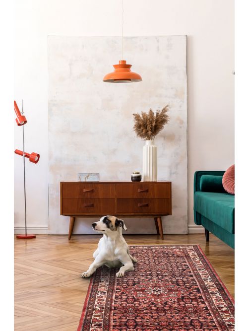 Persian Style Hand-knotted Wool Runner Rug, 112 x 279 cm