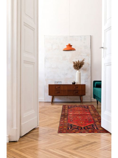 Persian Style Hand-knotted Wool Rug, 91 x 211 cm