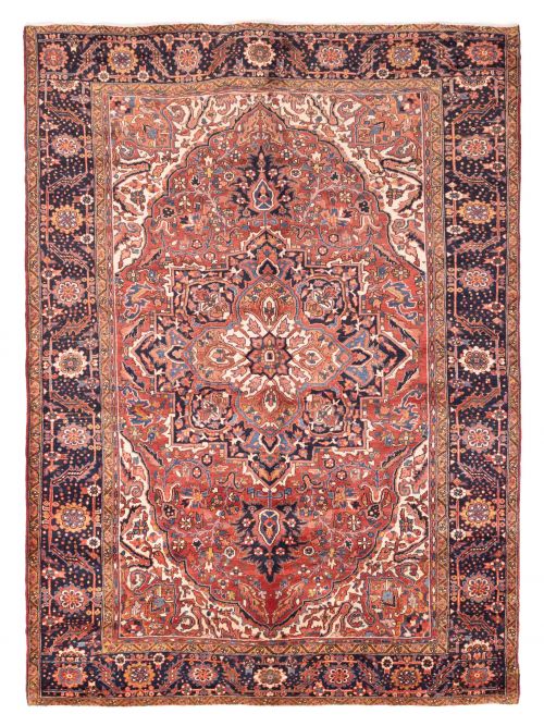 Persian Style 9'6" x 12'6" Hand-knotted Wool Rug 