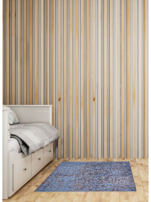 Tapis surteint coloré 4'2" x 5'3" en laine