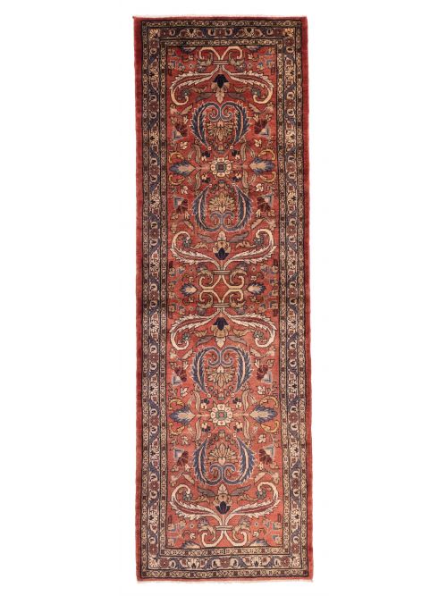 Persian Style 2'10" x 9'6" Hand-knotted Wool Runner Rug 
