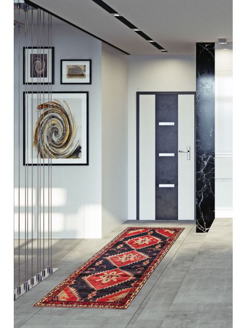 Tapis style persan 4'0" x 10'4" en laine