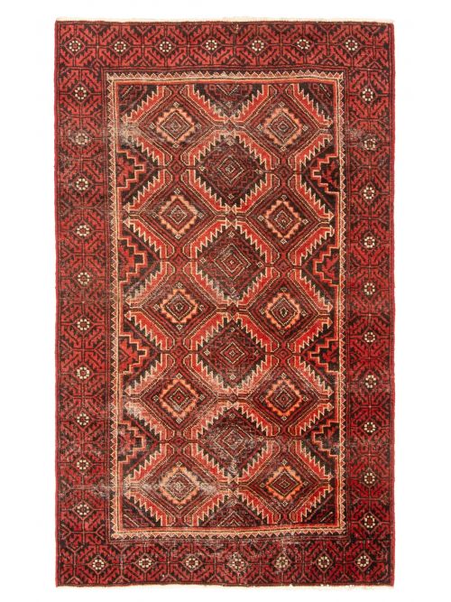 Afghan Baluch 3'6" x 6'1" Hand-knotted Wool Rug 