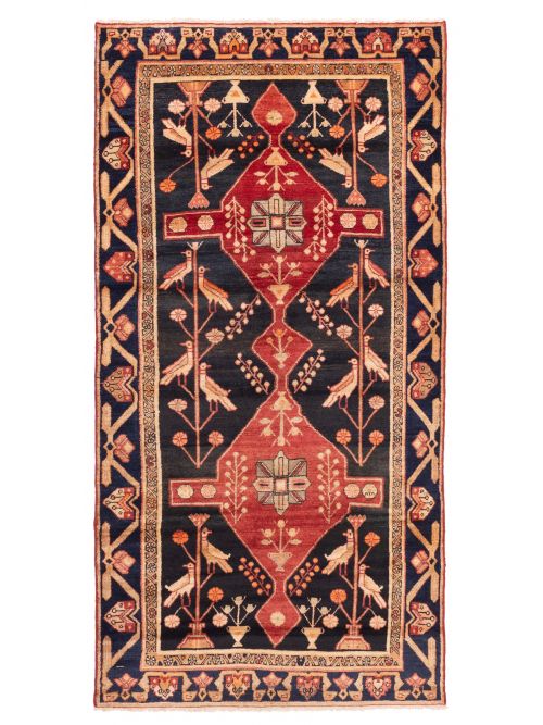 Persian Style Hand-knotted Wool Rug, 140 x 279 cm