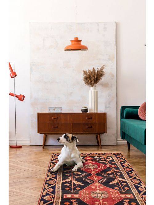 Persian Style Hand-knotted Wool Rug, 140 x 279 cm