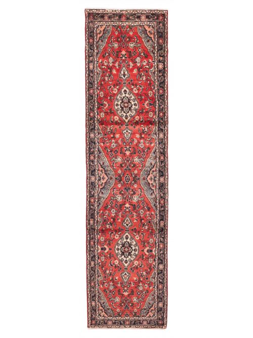 Persian Style 2'8" x 11'6" Hand-knotted Wool Runner Rug 