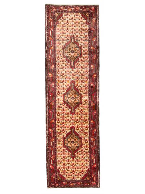 Persian Style 2'8" x 9'3" Hand-knotted Wool Runner Rug 