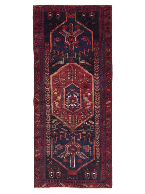 Persian Style Hand-knotted Wool Runner Rug, 137 x 328 cm