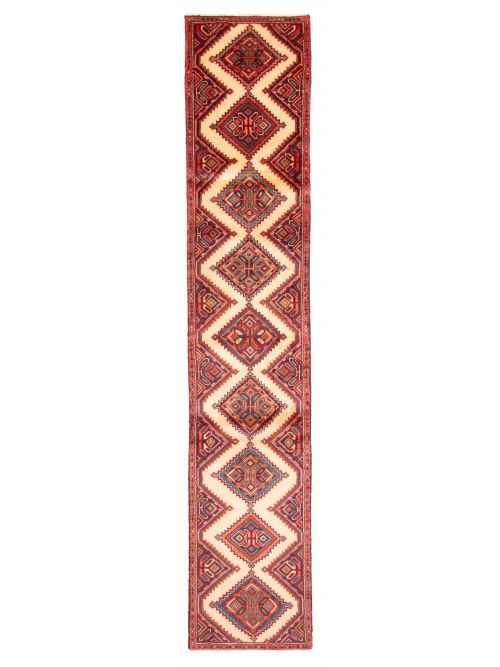 Persian Style 1'9" x 9'6" Hand-knotted Wool Runner Rug 