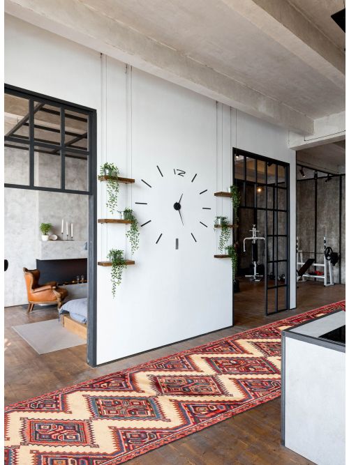 Persian Style 1'9" x 9'6" Hand-knotted Wool Runner Rug 