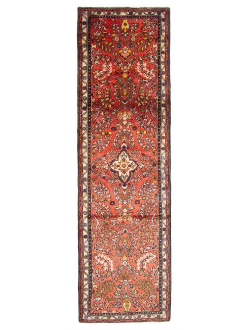 Persian Style 2'8" x 9'3" Hand-knotted Wool Runner Rug 