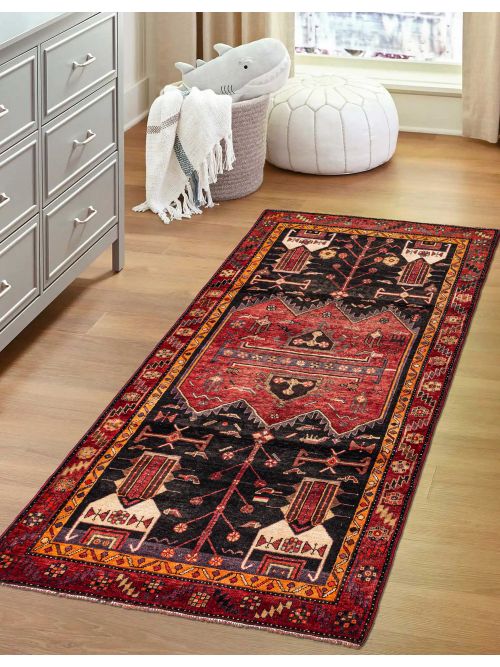 Persian Style Hand-knotted Wool Rug, 137 x 287 cm