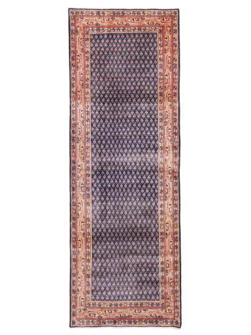 Persian Style 3'8" x 10'8" Hand-knotted Wool Runner Rug 