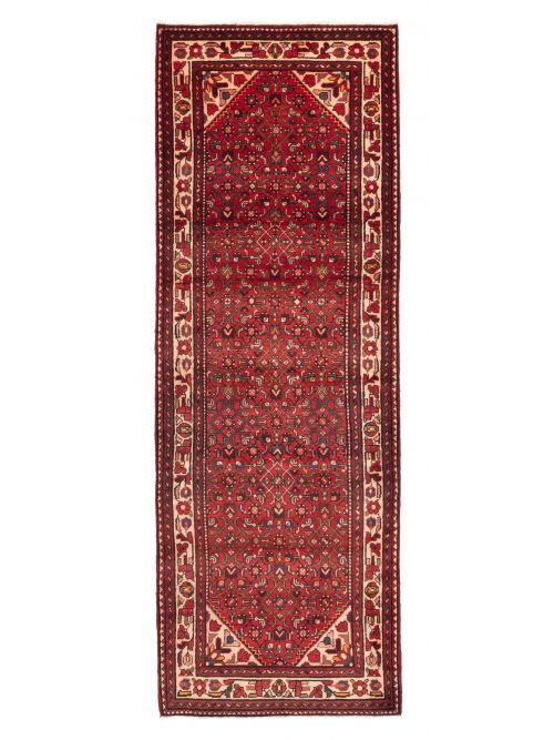 Persian Style 3'8" x 10'9" Hand-knotted Wool Runner Rug 