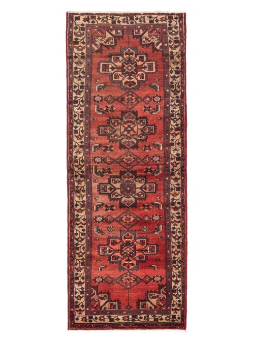 Persian Style 3'5" x 9'2" Hand-knotted Wool Runner Rug 