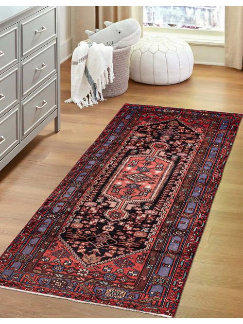 Persian Style Hand-knotted Wool Rug, 124 x 254 cm
