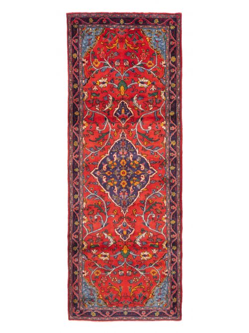 Persian Style 3'1" x 9'1" Hand-knotted Wool Runner Rug 