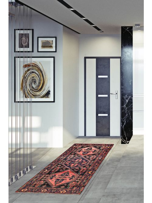 Persian Style Hand-knotted Wool Rug, 127 x 244 cm
