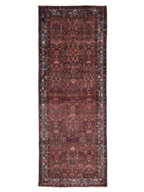 Persian Style 3'5" x 9'3" Hand-knotted Wool Runner Rug 