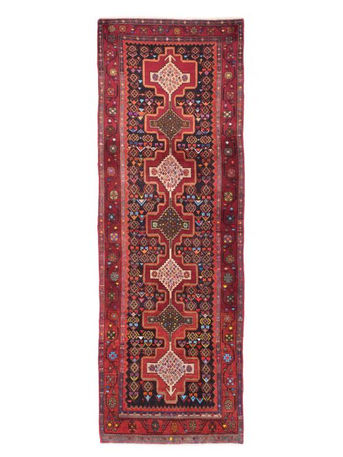 Persian Style 2'11" x 9'0" Hand-knotted Wool Runner Rug 