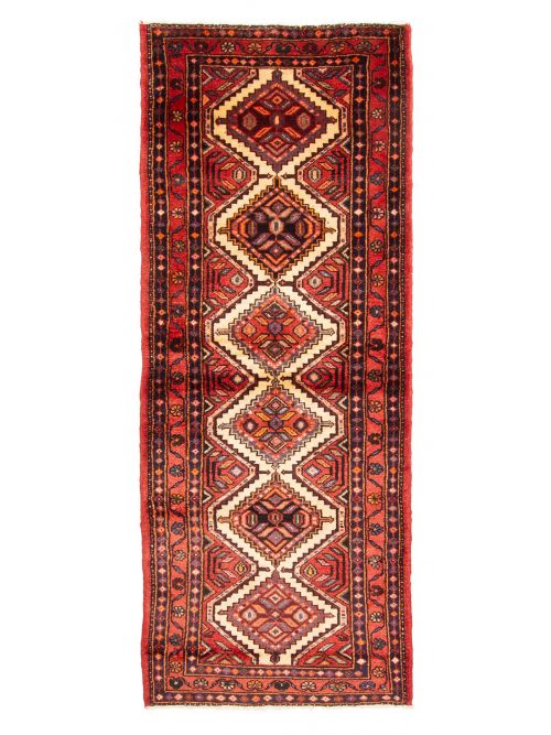 Persian Style 2'8" x 6'11" Hand-knotted Wool Runner Rug 