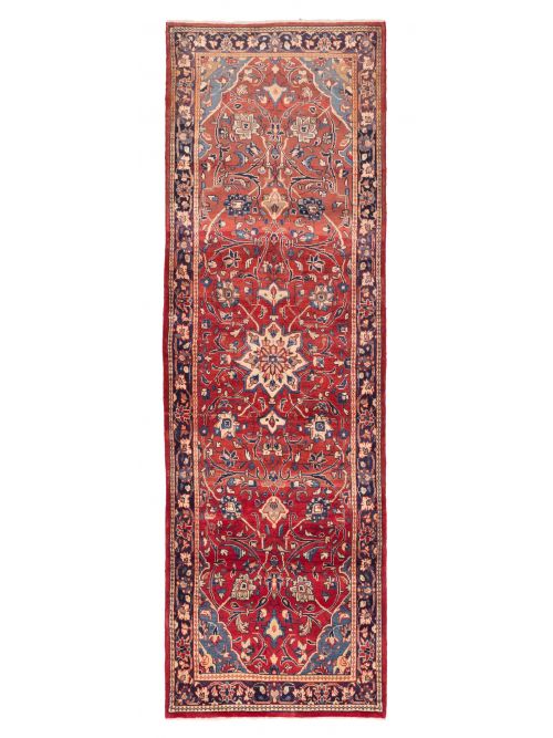 Persian Style 3'7" x 11'10" Hand-knotted Wool Runner Rug 
