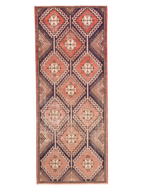 Persian Style 3'8" x 9'1" Hand-knotted Wool Runner Rug 