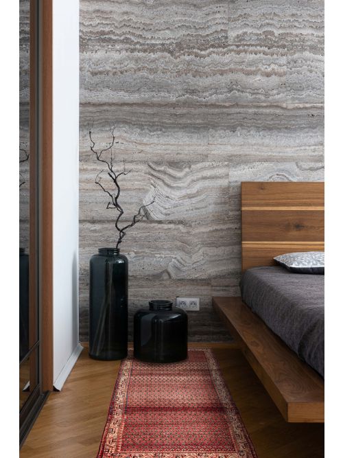 Persian Style 4'2" x 10'11" Hand-knotted Wool Runner Rug 