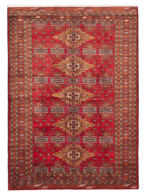 Afghan Teimani Hand-knotted Wool Rug, 206 x 287 cm