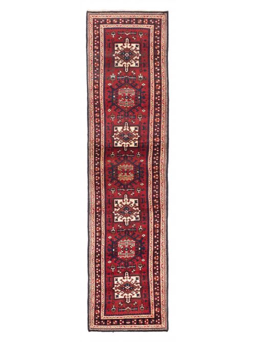 Persian Style 2'2" x 9'4" Hand-knotted Wool Runner Rug 