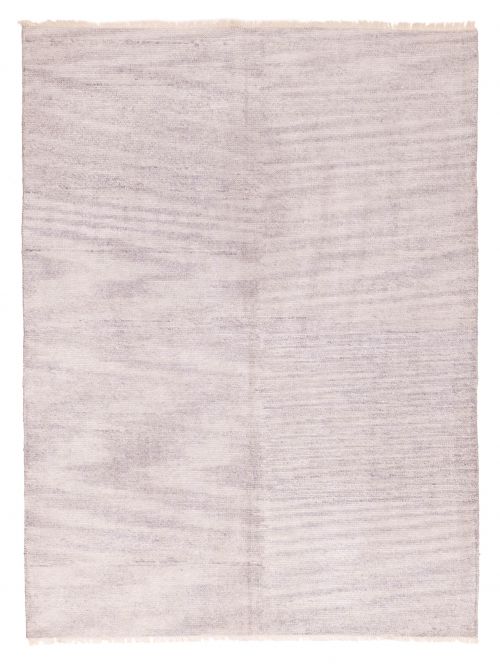 Indian Loreto 6'3" x 8'4" Hand-knotted Silk Rug 