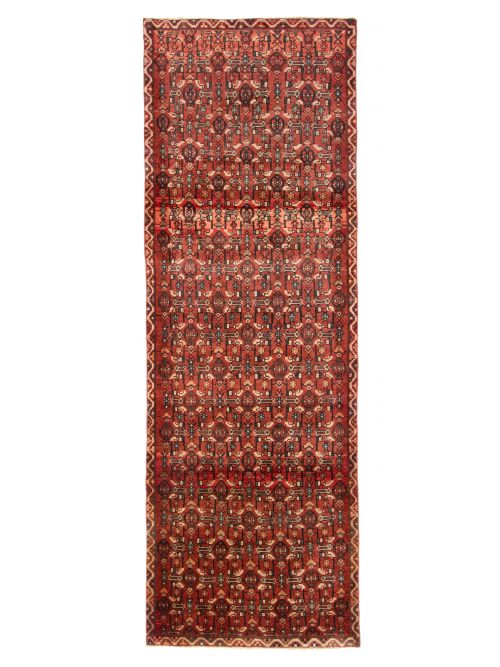 Persian Style 3'1" x 9'2" Hand-knotted Wool Runner Rug 