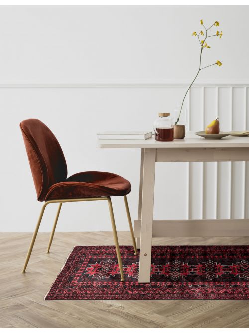 Afghan Teimani Hand-knotted Wool Rug, 114 x 208 cm