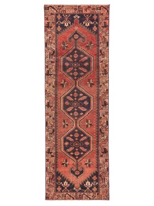 Persian Style 3'0" x 9'1" Hand-knotted Wool Runner Rug 