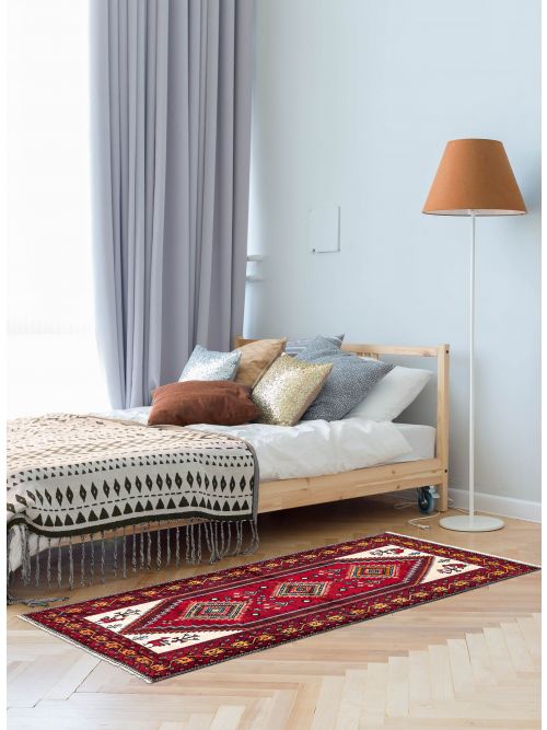 Afghan Baluch 3'10" x 7'10" Hand-knotted Wool Rug 