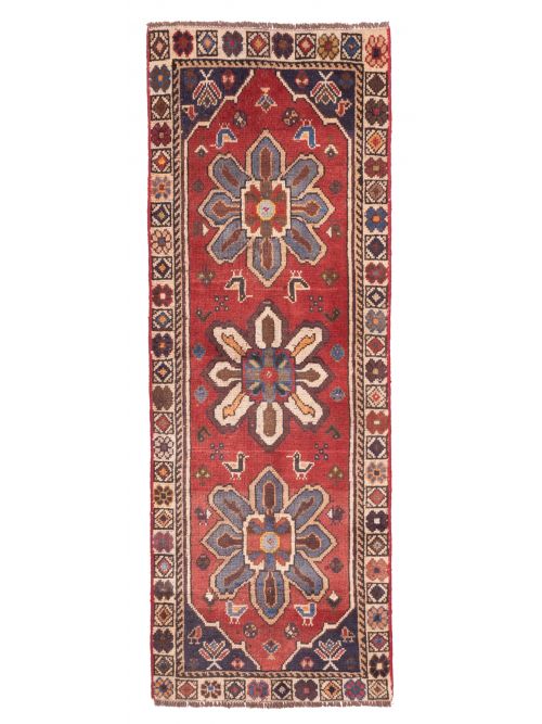 Persian Style 2'2" x 6'3" Hand-knotted Wool Runner Rug 
