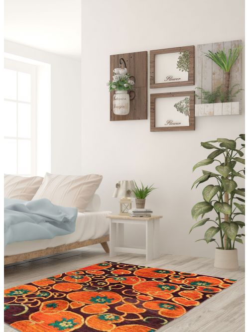 Nepal Opulence 5'0" x 7'0" Hand-knotted Silk& Wool Rug 