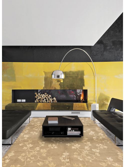 Nepal Opulence 8'0" x 9'10" Hand-knotted Silk& Wool Rug 